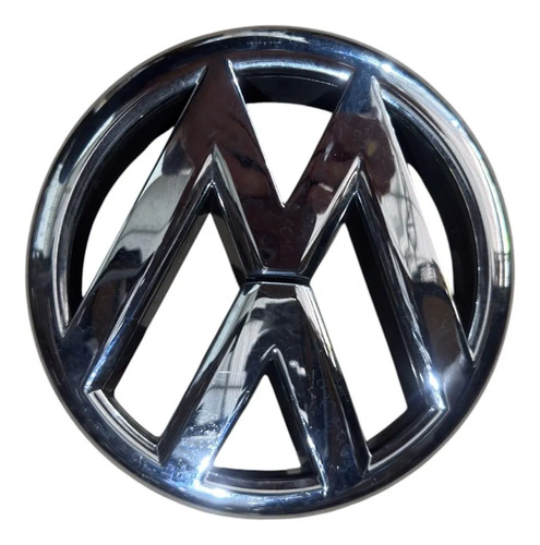 Emblema Da Grade Dianteira Volkswagen Polo Fox 2015 2018 Preto - Imagem 3