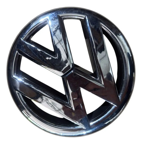 Emblema Da Grade Dianteira Volkswagen Polo Fox 2015 2018 Preto - Imagem 4