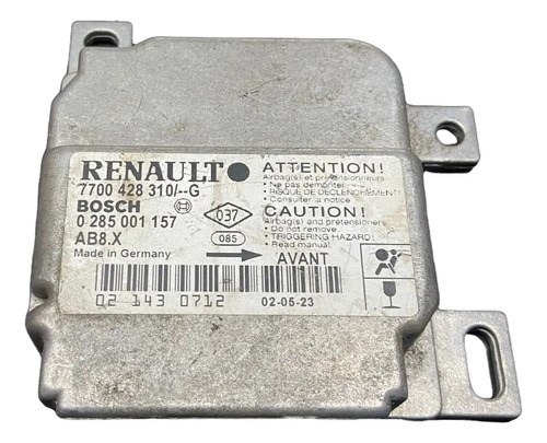 Modulo Central De Airbag Clio Scenic 2000 A 2007 0285001157 - Imagem 2