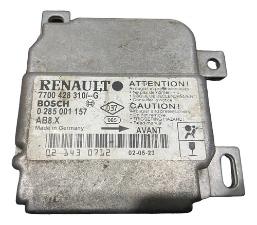 Modulo Central De Airbag Clio Scenic 2000 A 2007 0285001157 - Imagem 4