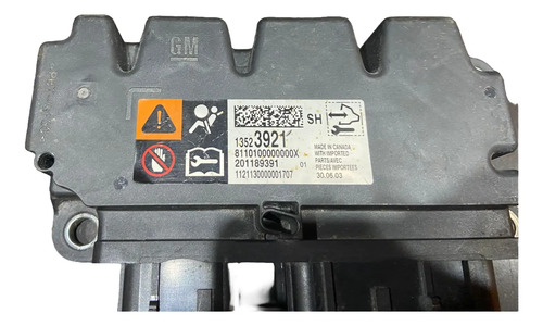 Módulo Airbag Chevrolet Onix Prisma Até 2020 13523921 - Imagem 5