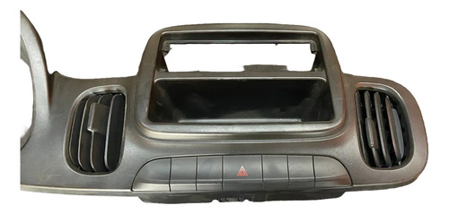 Moldura Painel Central Fiat Uno 2016 Até 2021 100227885 Preto - Imagem 3