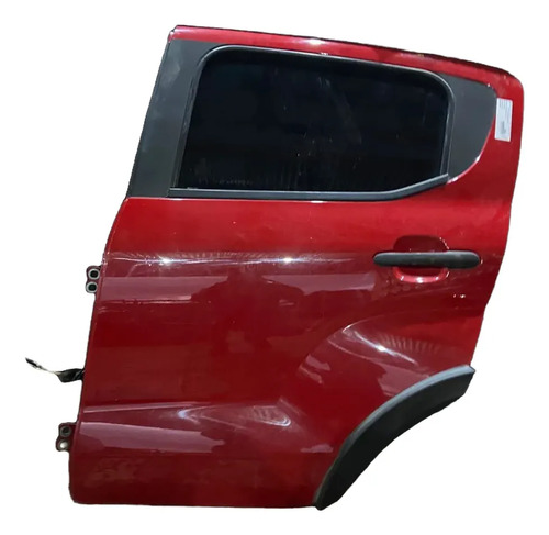 Porta Traseira Esquerda Mobi 2016 2017 2018 Até 2024 Traseira Esquerdo Vermelho