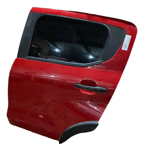 Porta Traseira Esquerda Mobi 2016 2017 2018 Até 2024 Traseira Esquerdo Vermelho - Imagem 2