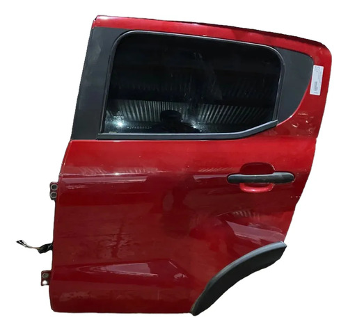 Porta Traseira Esquerda Mobi 2016 2017 2018 Até 2024 Traseira Esquerdo Vermelho - Imagem 5
