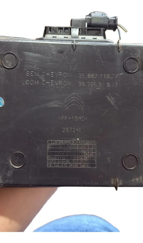 Aplique Placa Traseira Citroen C3 Aircross Original Preto - Imagem 2