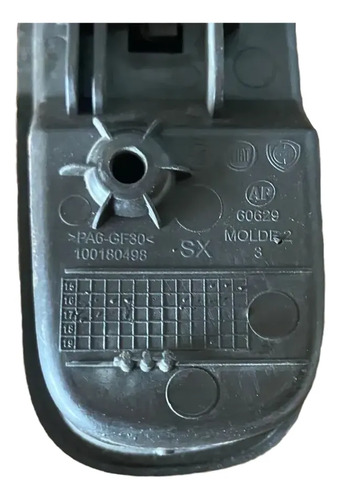 Maçaneta Interna Esquerda Novo Uno Fiorino 100180498 Preto Dianteira - Imagem 2