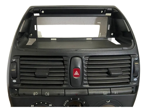 Moldura Painel Central Ar Fiat Marea 1999 Até 2002 Original Preto - Imagem 2