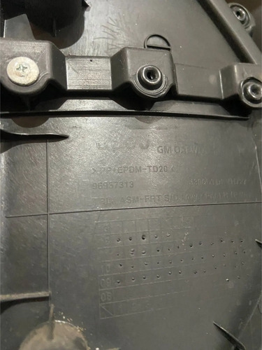 Forro Porta Dianteira Esquerda Gm Cruze 2012 Até 2016 Preto - Imagem 3
