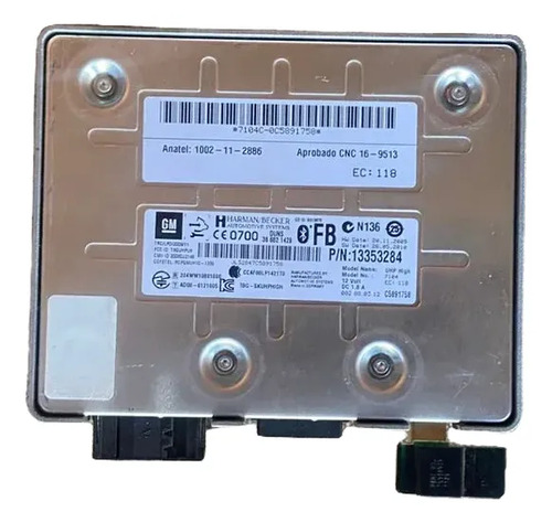 Módulo Bluetooth Gm Cruze 2011 Até 2016 13353284 Original