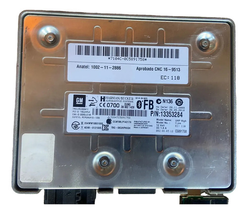 Módulo Bluetooth Gm Cruze 2011 Até 2016 13353284 Original - Imagem 2