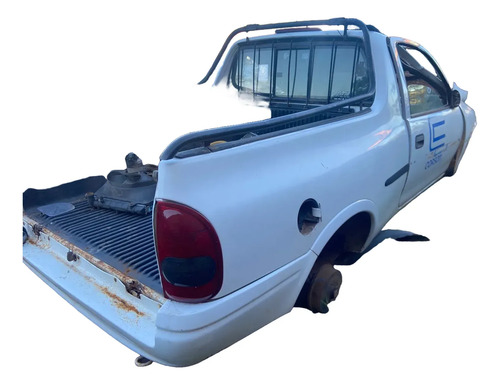 Lateral Traseira Direita Pickup Corsa 1993 Até 2003 Branco - Imagem 2