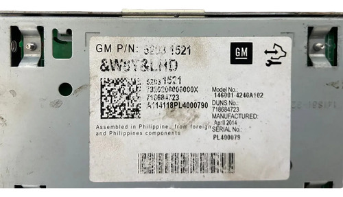 Módulo Amplificador Som Gm Trailblazer 2012 Á 2016 52031521 - Imagem 4