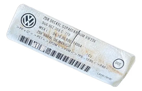 Tampão Mala Bagagito Cobertura Volks Gol G7 G8 Original Preto - Imagem 6