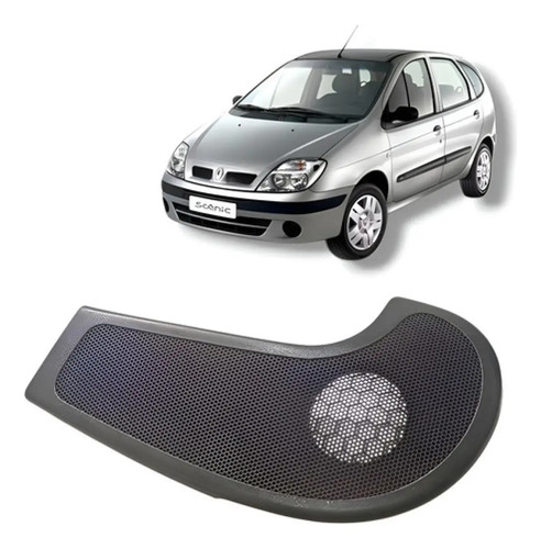 Tela Acabamento Alto Falante Dir Renault Scenic 7700844721 Cinza-escuro