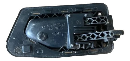 Maçaneta Interna Traseira Esquerda Peugeot 306 1994 Á 2000 Preto Dianteira/traseira - Imagem 5