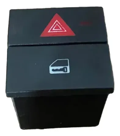 Botão Pisca Alerta Trava Meriva 2003 Até 2012 93332974 Preto - Imagem 4