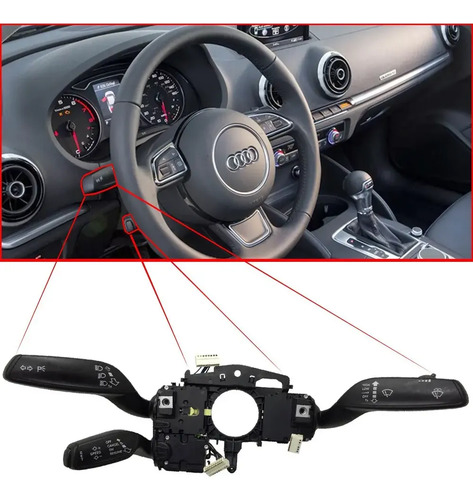 Chave Seta Comando A3 S3 Rs3 Sedan Original 8v0953521fh