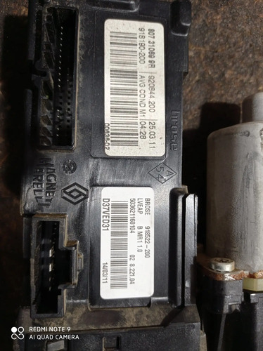 Motor Vidro Renault Fluence Dianteira Esquerda - Imagem 2