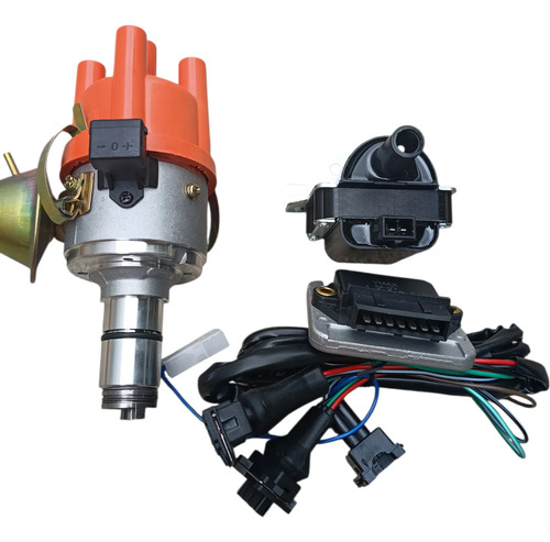 Kit Distribuidor Ignição Vw Fusca Bobina Módulo E Chicote - Imagem 6