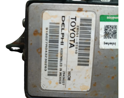 Módulo Aquecimento Bicos Injetorestoyota 28551 0t010 Delphi - Imagem 2