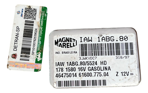 Módulo Injeção Magneti Marelli Iaw 1abg.80 Palio Siena 1.6 - Imagem 2