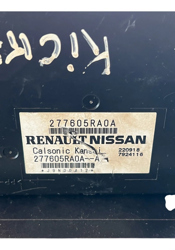 Módulo Ar Condicionado Original Nissan Renault 277605raoa-a