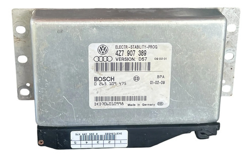 Módulo Abs Esp Audi A6 Allroad 4z7 907 389 Bosch 0265109475 Cinza - Imagem 2