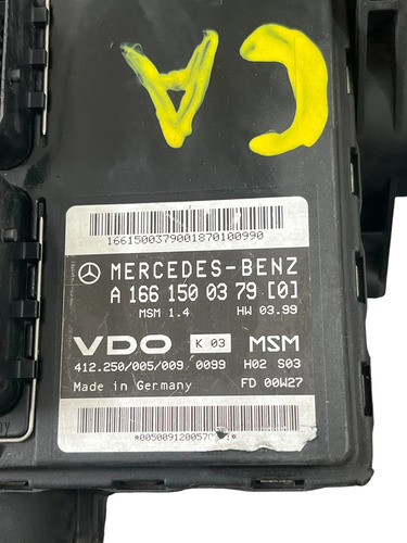Módulo Injeção Mercedes Benz Classe A Original A1661500379 - Imagem 2