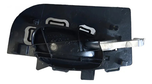 Maçaneta Interna Porta Dianteira Direita Peugeot 2017 33 Prateado/preto Dianteira - Imagem 2
