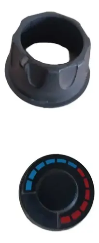 Botão Controle Temperatura Ar Fit 2009  2010 21 Preto - Imagem 3