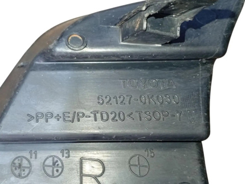 Moldura Milha Para Choque Lado Direito Toyota Hilux Original Preto - Imagem 5