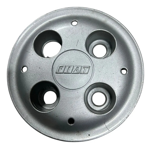Calota Centro De Roda Fiat Strada Palio 1999 A 2003 Cinza - Imagem 2