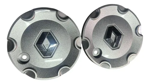 Par Calota Miolo De Roda Renault Megane 2006 A 2012 Original Cinza - Imagem 2