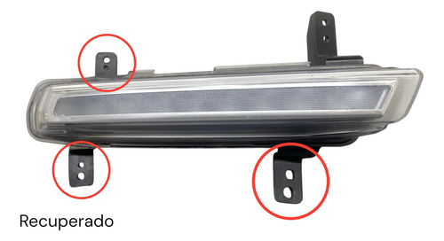 Farol De Milha Direito Jeep Commander 2021 2024 Prateado - Imagem 2