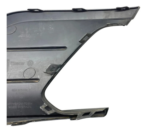 Moldura Farol Milha Esquerdo Vw Polo 2023 2025 Oem Pretoo Esquerdo - Imagem 2