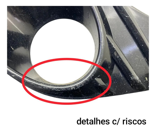 Moldura Farol De Milha Esquerdo Toyota Yaris 2018 2022 Preto Esquerdo - Imagem 2