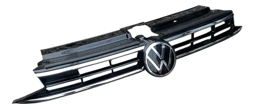 Grade Dianteira Parachoque Volkswagen Virtus 2023 2025 Preto Brilhante - Imagem 2