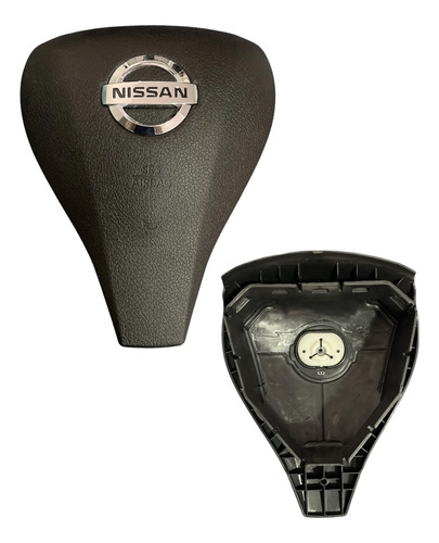 Capa Tampa Airbag Nissan Frontier 2019 2020 2021 2022 . Preto - Imagem 1