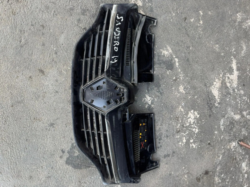 Grade Radiador Renault Sandero 2014 A 2019 Original Preto Fosco - Imagem 5