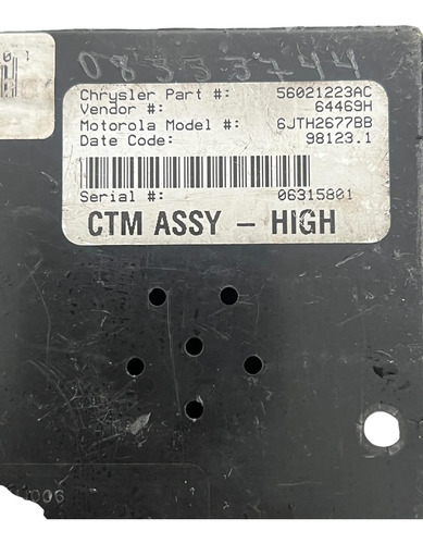 Módulo Conforto Ctm Assy High Chrysler 56021223ac Original - Imagem 2