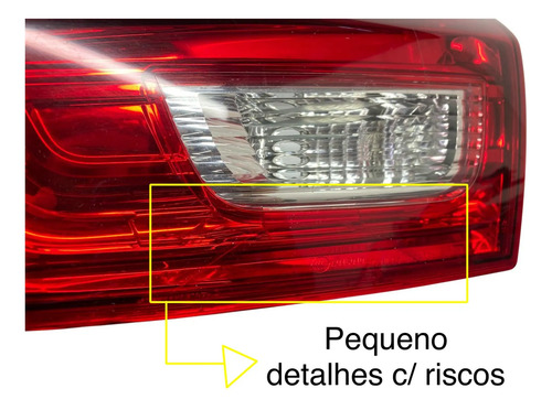 Lanterna Tampa Traseira Direita Mitsubishi Asx 2010 2017 Direito/passageiro Vermelho - Imagem 2