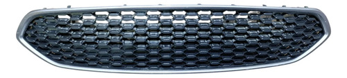Grade Inferior Do Para-choque Dianteiro Ford Ka 2018 2021 Preto Com Friso Prata Com Friso Prata - Imagem 3