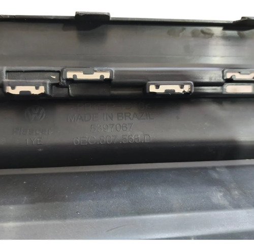Spoiler Inferior Do Para-choque Traseiro Volkswagen Virtus Preto - Imagem 2