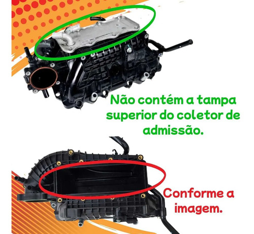Coletor Admissão Chery Tiggo 7 1.5 Ano 2024 2025 - Imagem 2