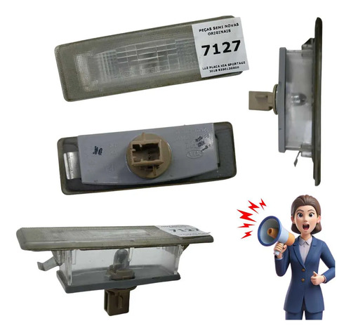*luz Placa Kia Sportage 2018   2020 - Imagem 5
