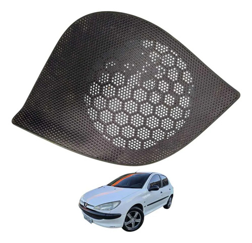 *grade Tela Alto Falante Direito Peugeot 206  1999 2008 Preto