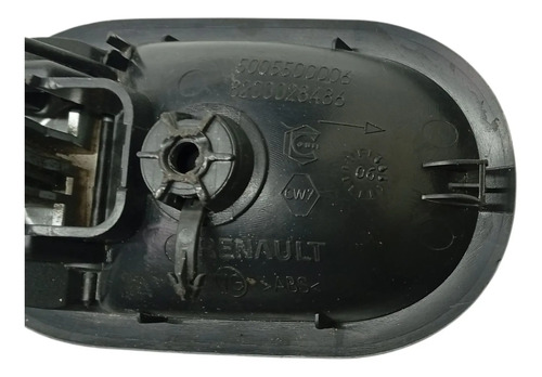 Maçaneta Interna Porta Direita Renault Megane 2007 2011 Oem Preto Dianteira/traseira - Imagem 4