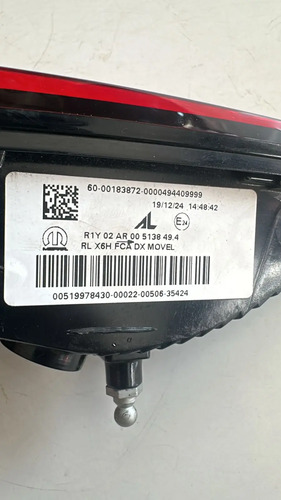 Lanterna Traseira Direita Fiat Argo Direito/passageiro Vermelho - Imagem 3