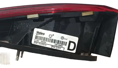 Lanterna Tampa Traseira Direito Virtus Direito/passageiro Vermelho - Imagem 2